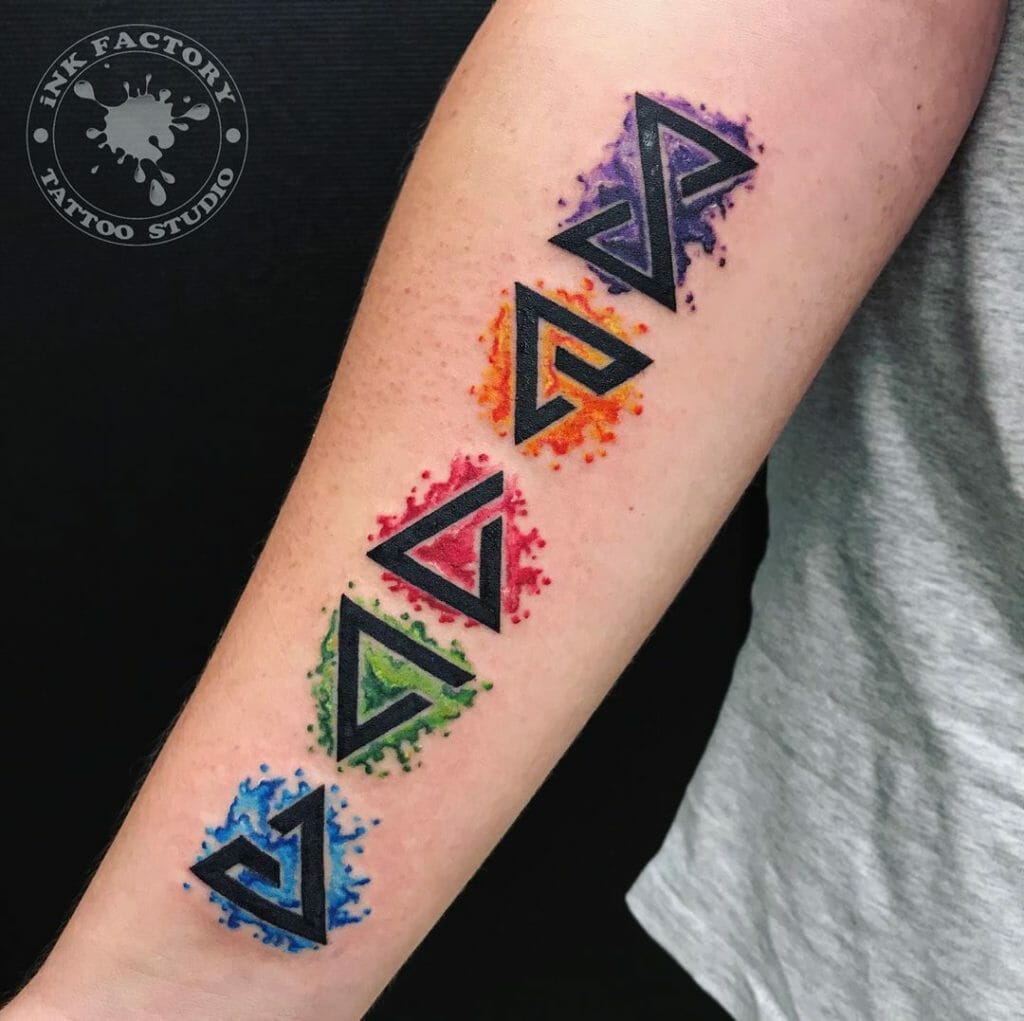 4. Cool Triangle Tattoo
