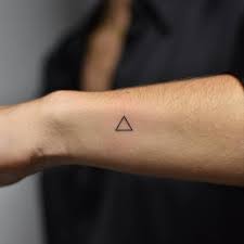 6. Simple Triangle Tattoo
