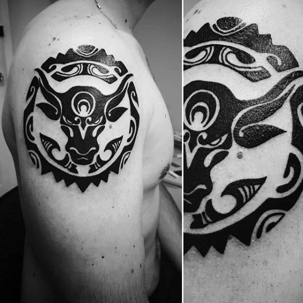 Circle Taurus Tattoo