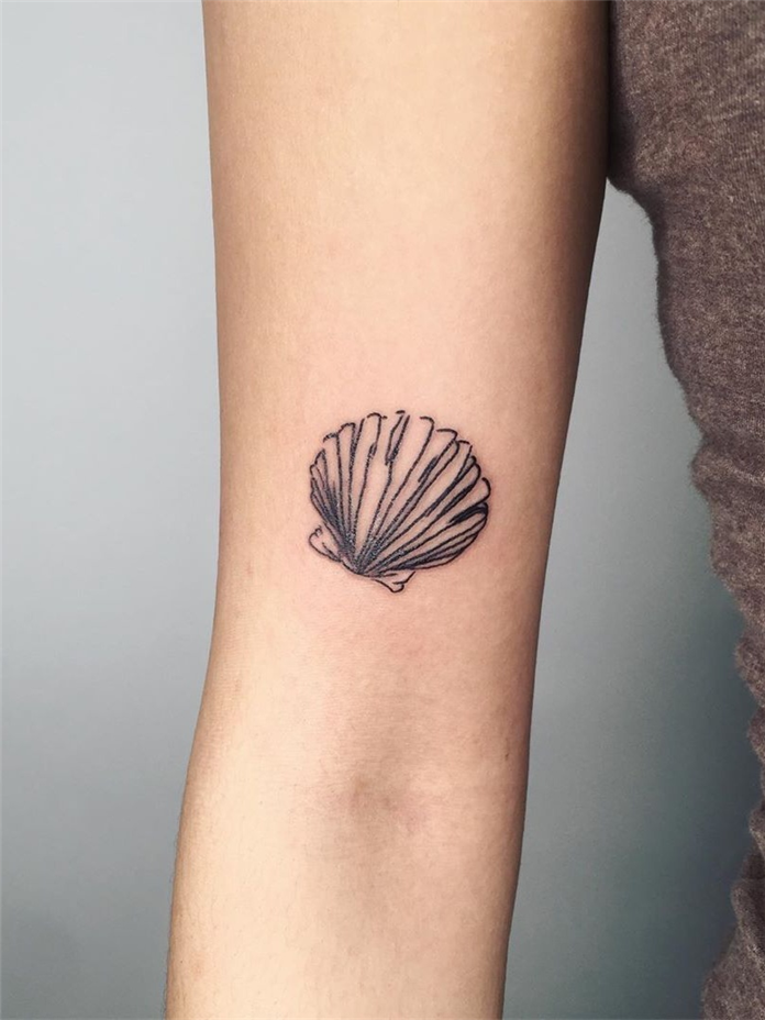 Seashell tattoo