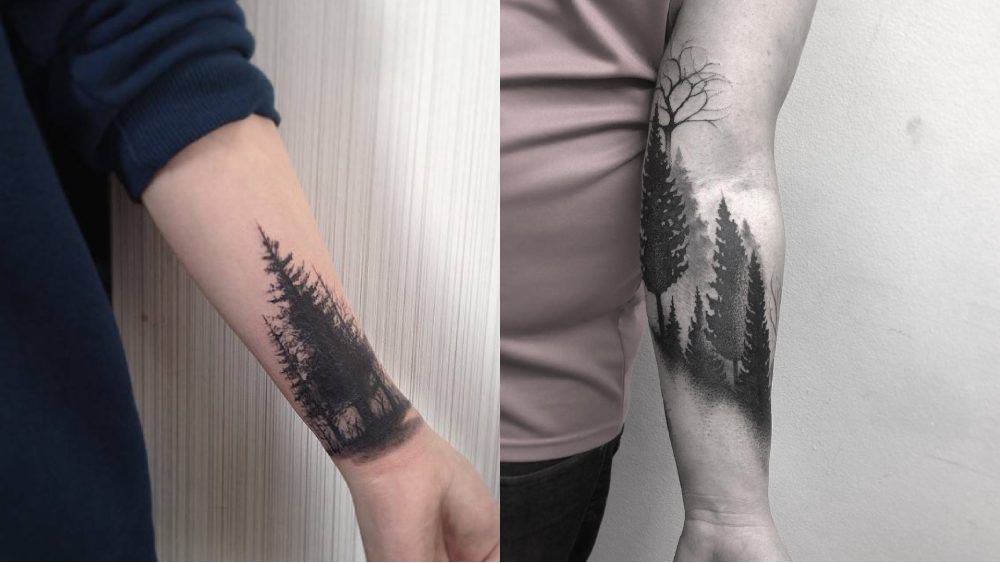 Discover 96 about forest tattoo design super hot  indaotaonec