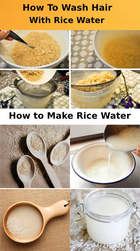 How To Wash Hair With Rice Water