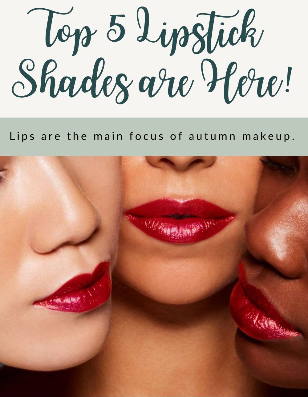 Trendy lipstick shades for autumn