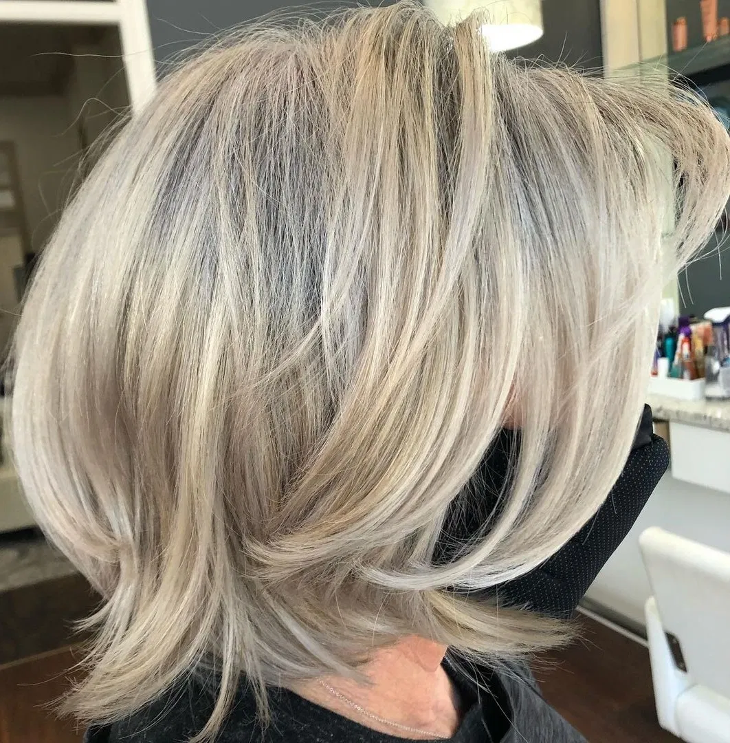 Highlights on Gray Hair 