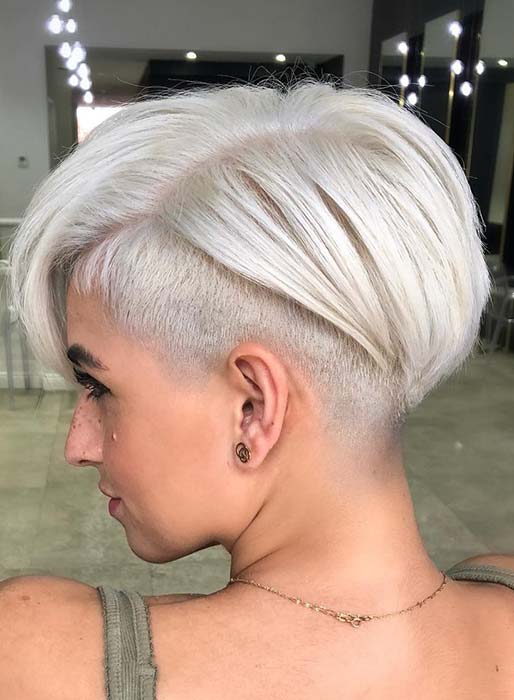 The icy-blonde bob