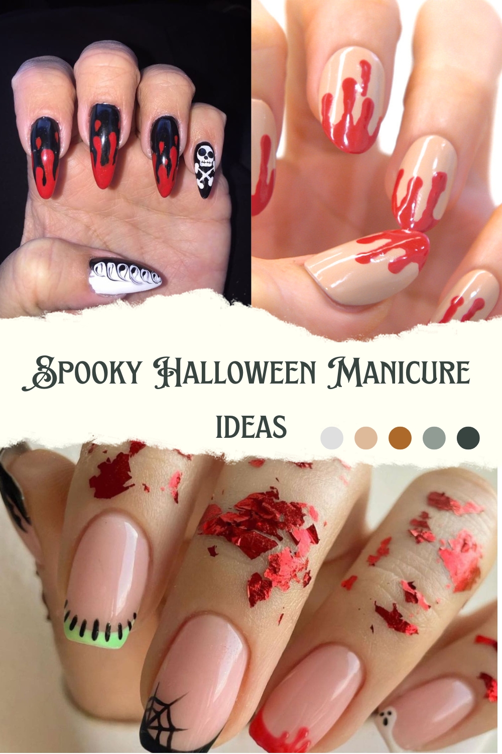 Spooky Halloween manicure