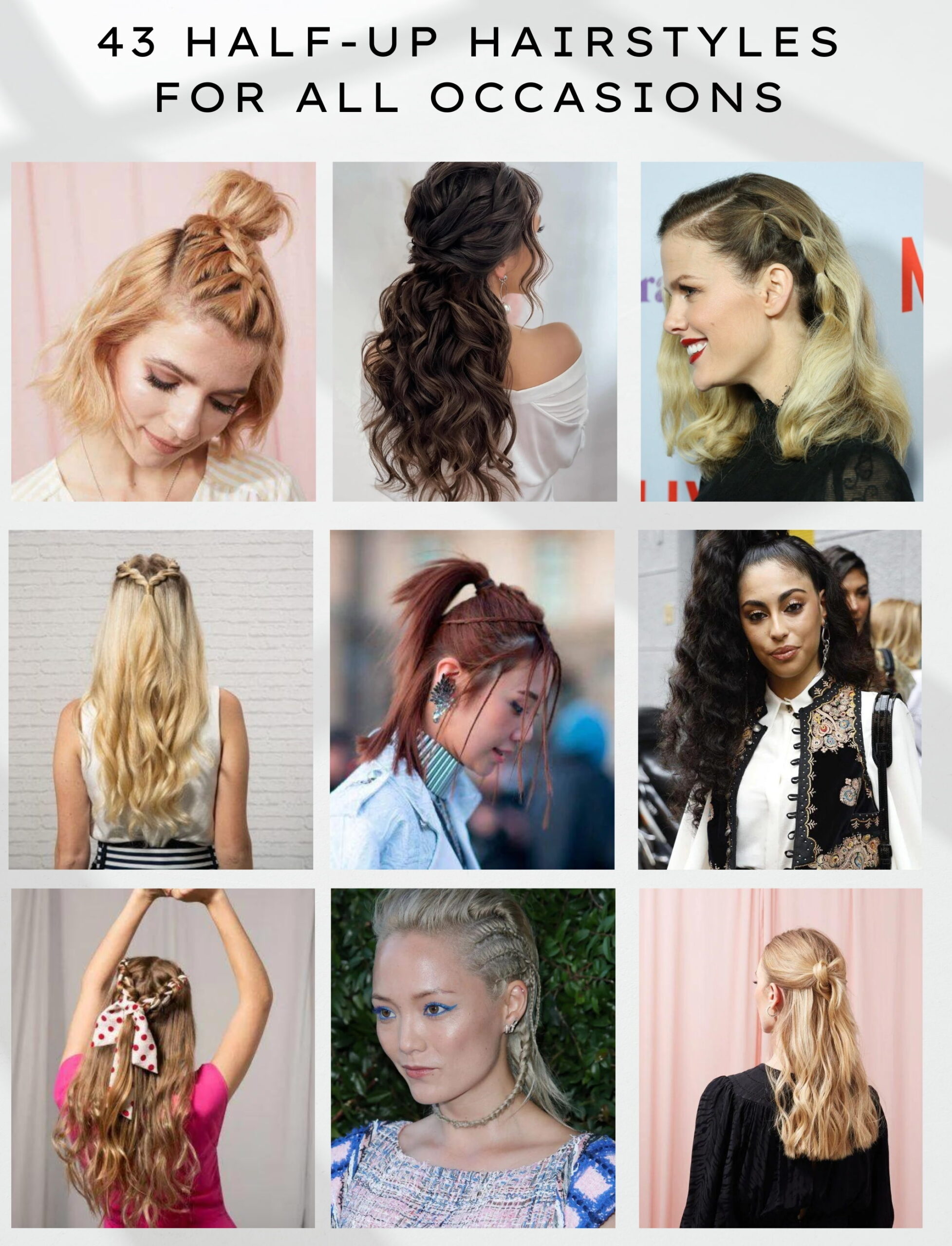 Half-up hairstyles