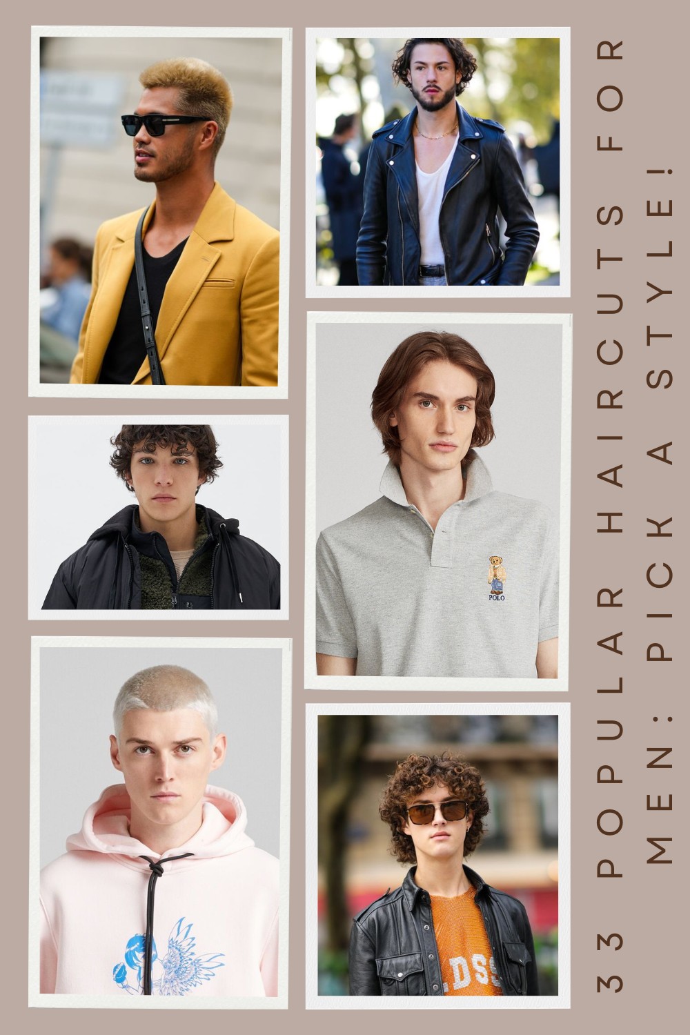 Trendy men's hairstyles