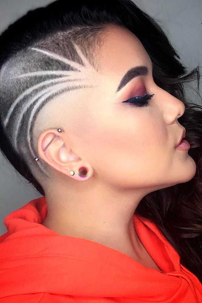 Undercut with shaved sports motifs