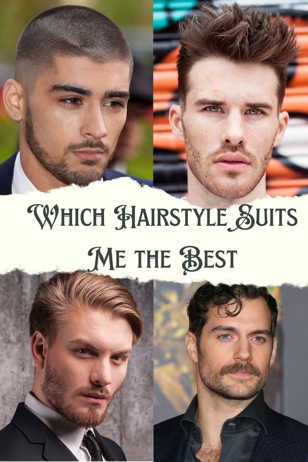 Men's hairstyles according to your face shape
