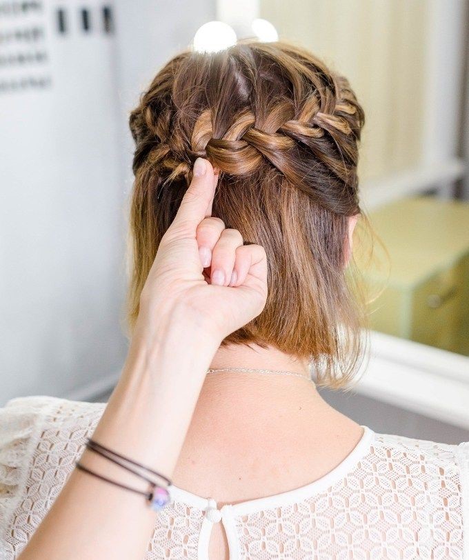Short Hair Braided Crown