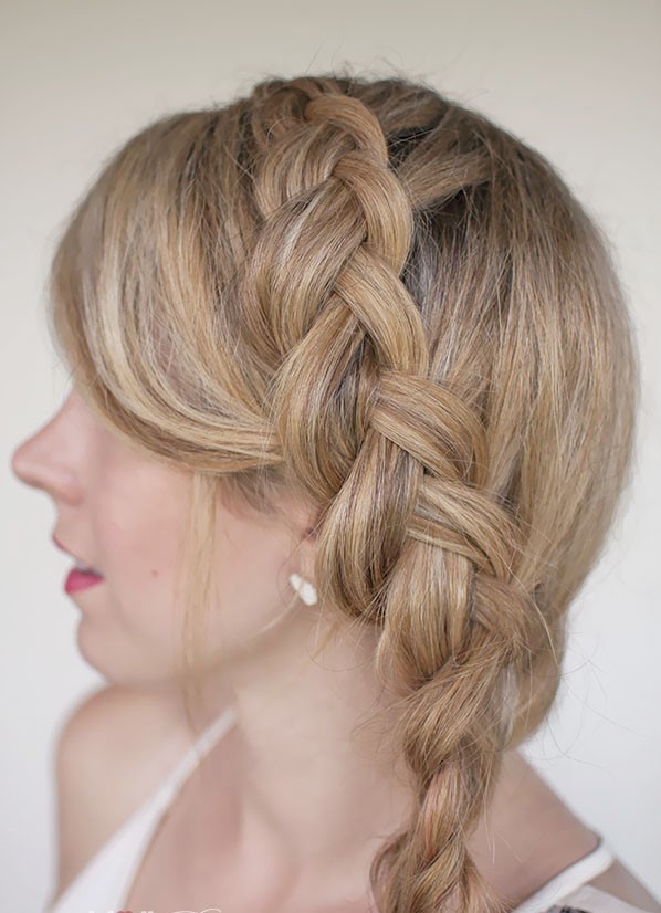 Mermaid Dutch Braid to the Side
