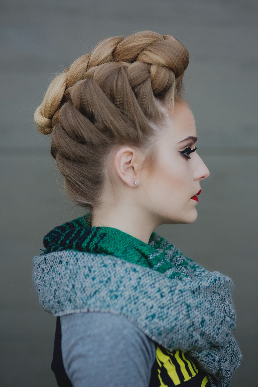 French Braided Pompadour