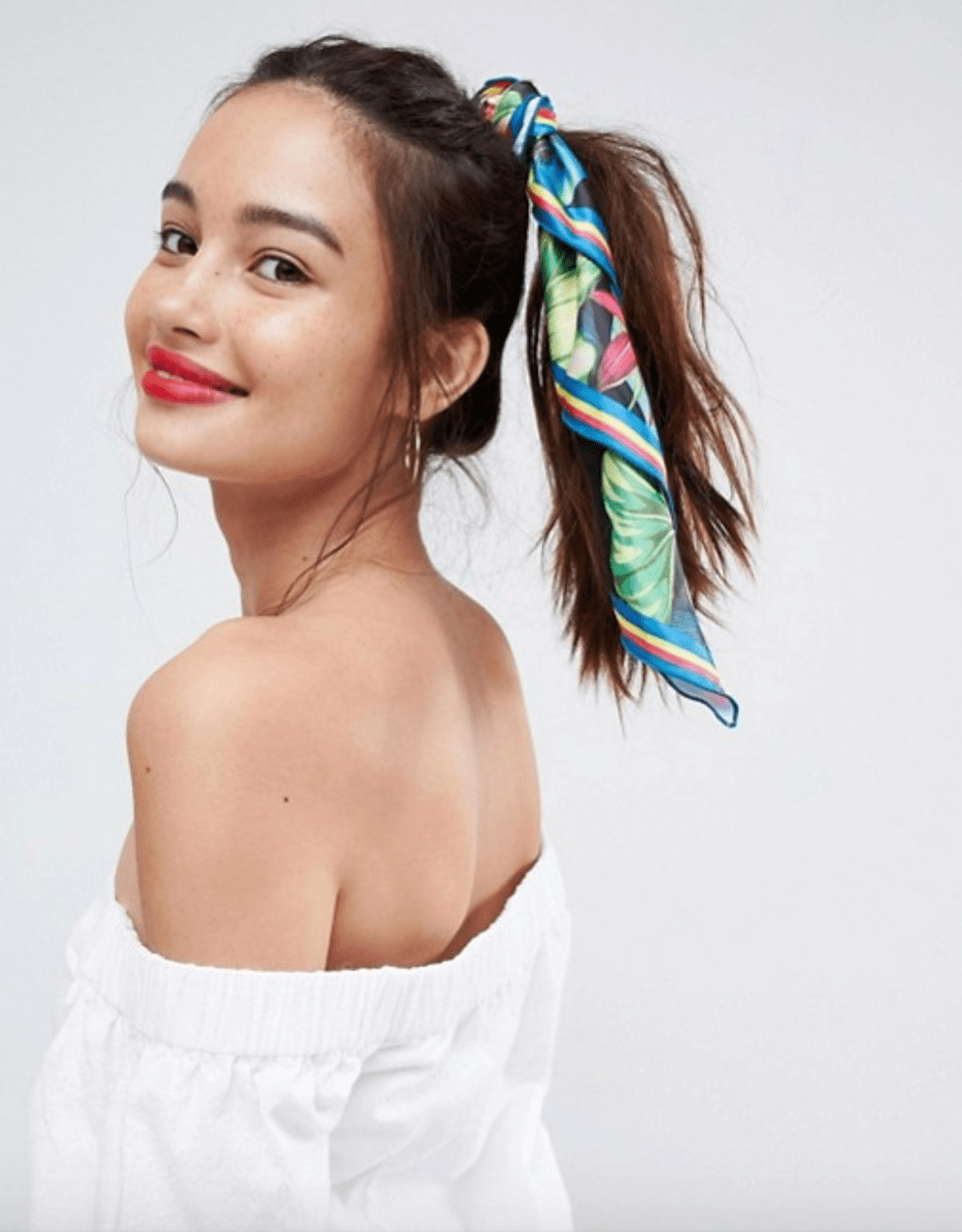 40 Trendy Bandana Hairstyles to Inspire You! 1 A Ponytail and a Scarf