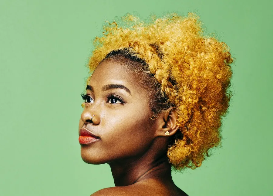 The Braided Headband with Golden Curls