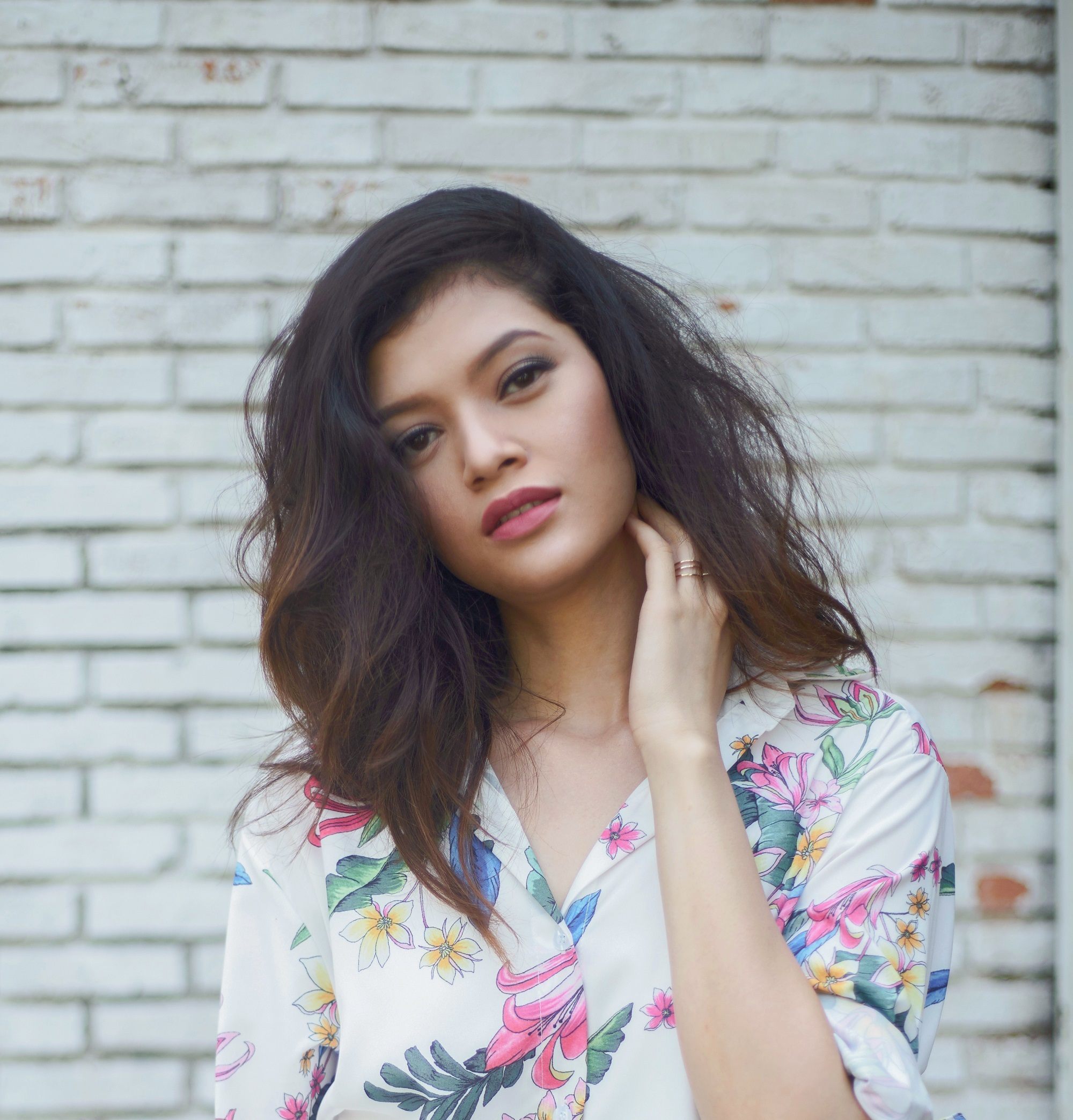 43 Trendy Asian Hairstyles for Women 36 Asymmetrical wavy long bob