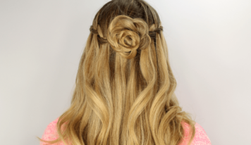 How to Make a Rose Bun Hairstyle?