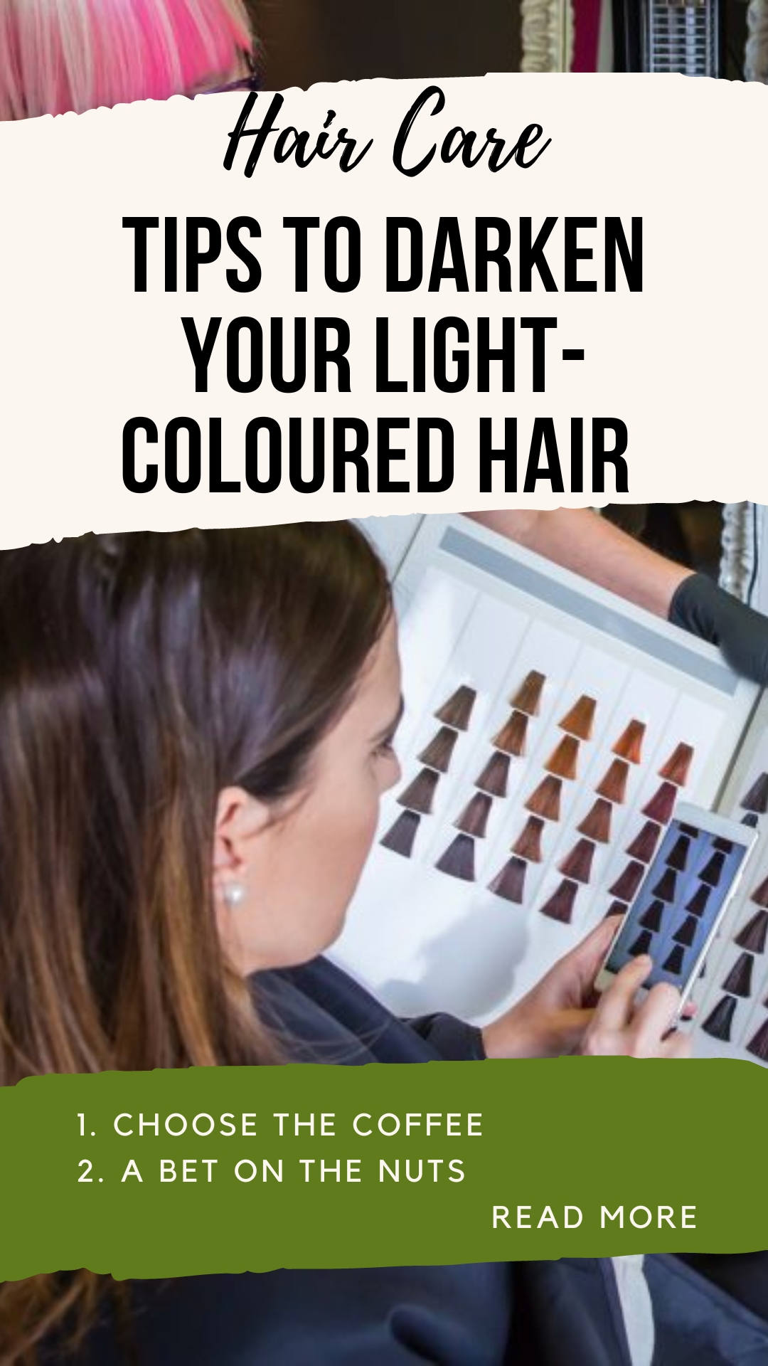 How to darken your light hair