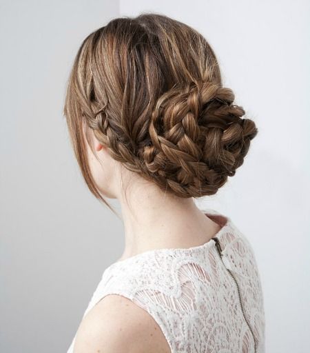 40 Women's Formal Hairstyles for 2023 4 Braided Bun Hairstyle