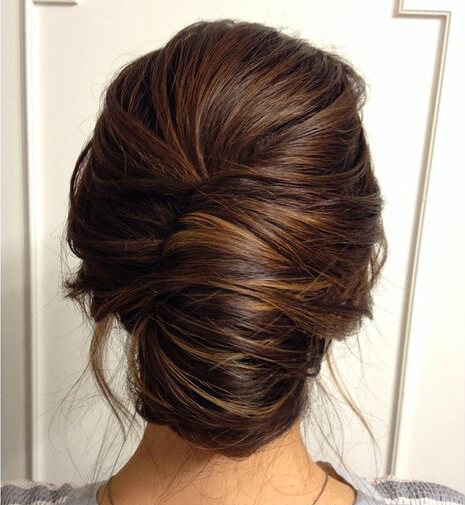 French Roll Hairstyle for Medium Hair