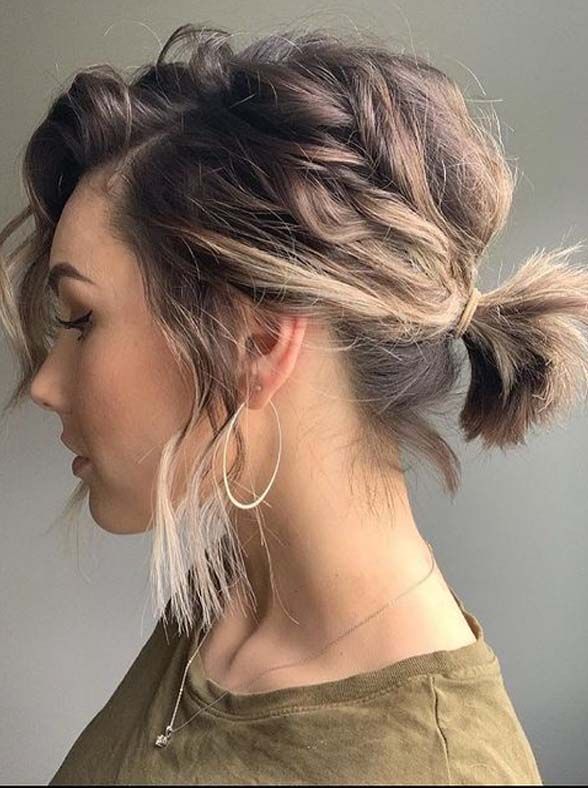 A Shaggy Ponytail at the Lower-back Part