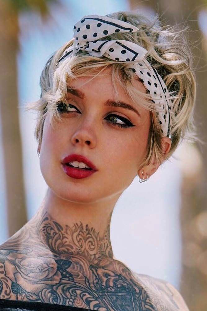 Short Shags Wrapped into a Bandana
