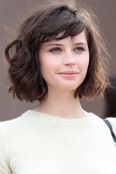 Wispy Bangs with Shaggy Bob to the Chin