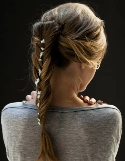 Acessorized Fishtail for Women with Fine Hair