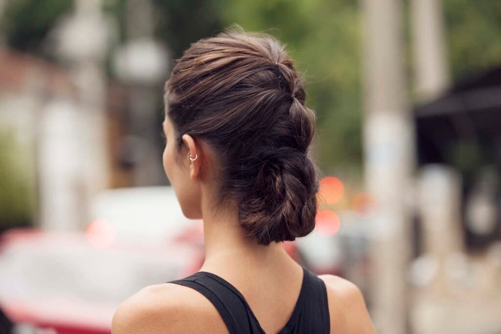 Inverted Bubble Ponytail Updo