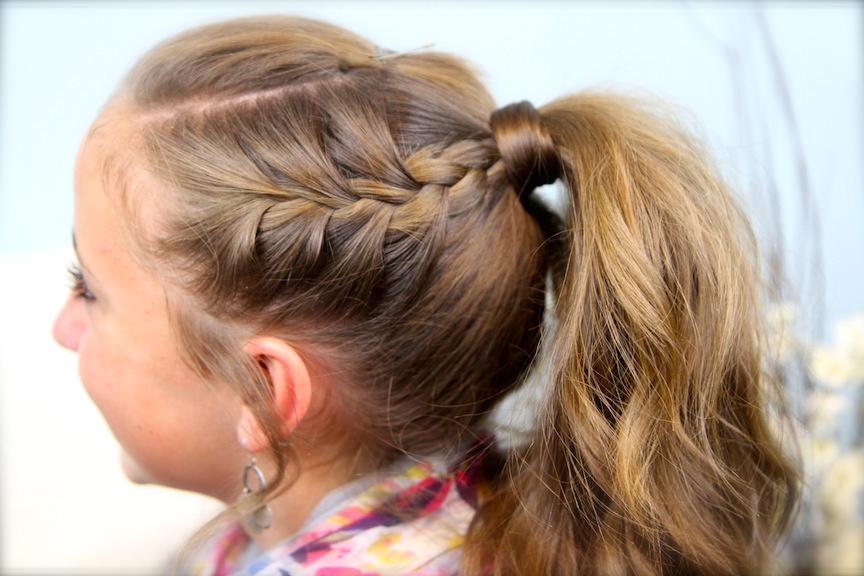 With Two Side-French Braids 