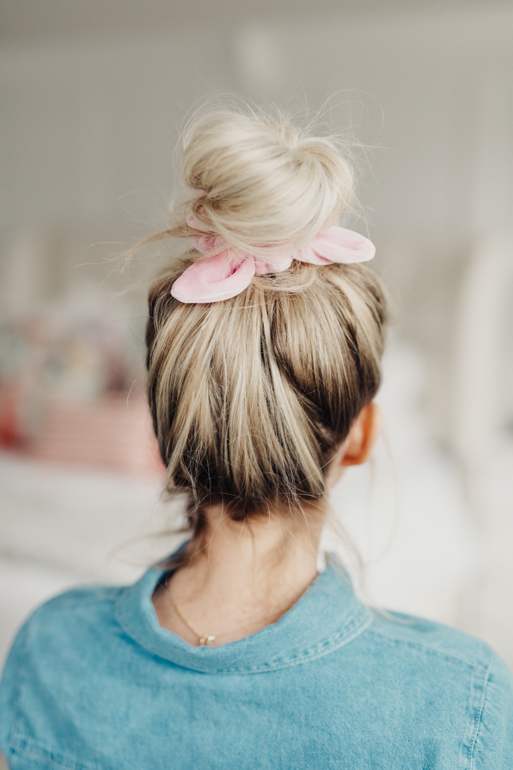 A Top Knot with a Scrunchie
