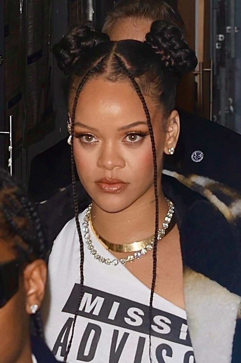 Braided Space Buns with Loose Braided Bangs
