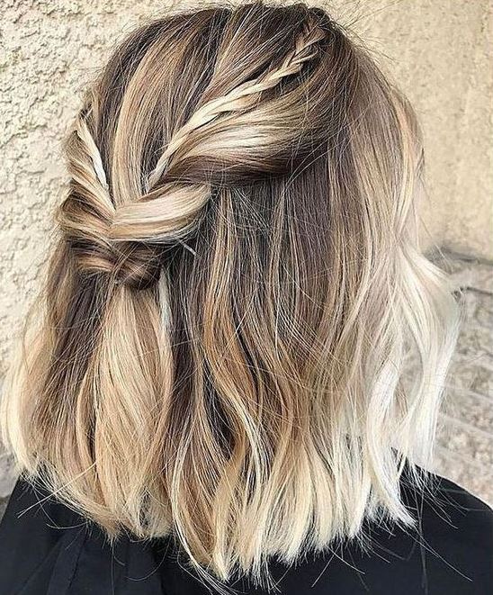 50 Easy-to-Do Hairstyles for Your Bob: Switch Up Your Look in Minutes 24 Braided Half-Up, Half-Down