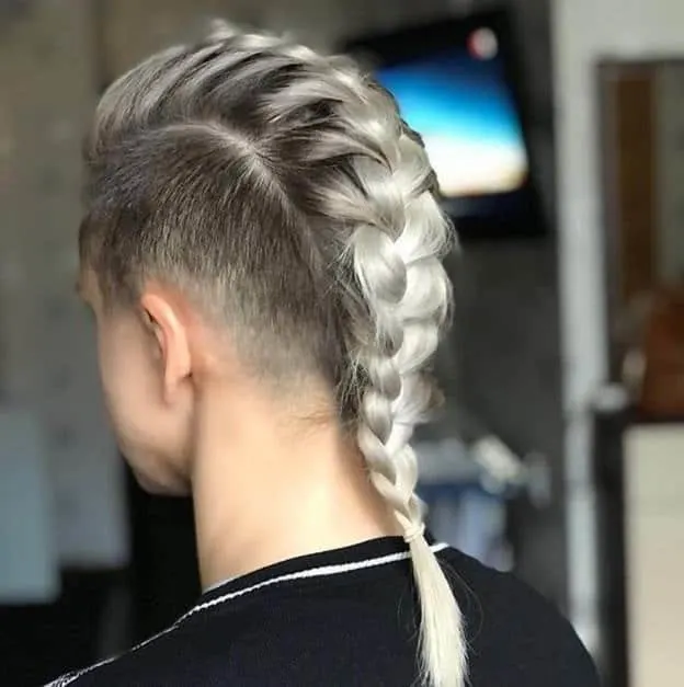 Braided Mohawk with Side Shave