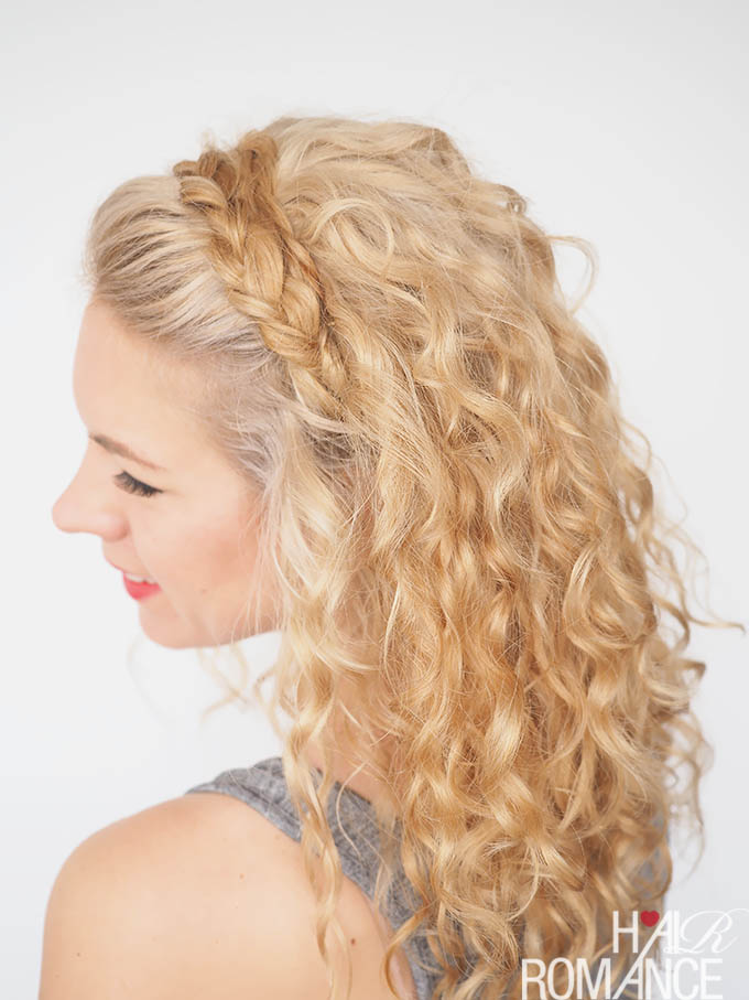 Loose waves with braided headband