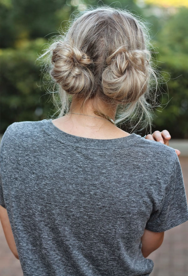 Hiking-Friendly Double Buns