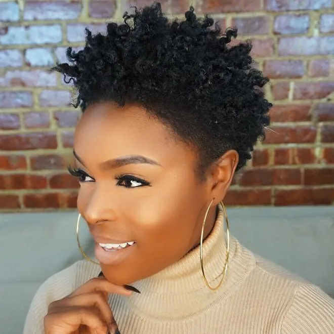 Afro with Tapered Sides