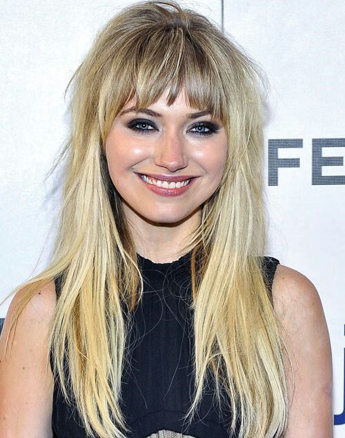 Long Layers with Bangs