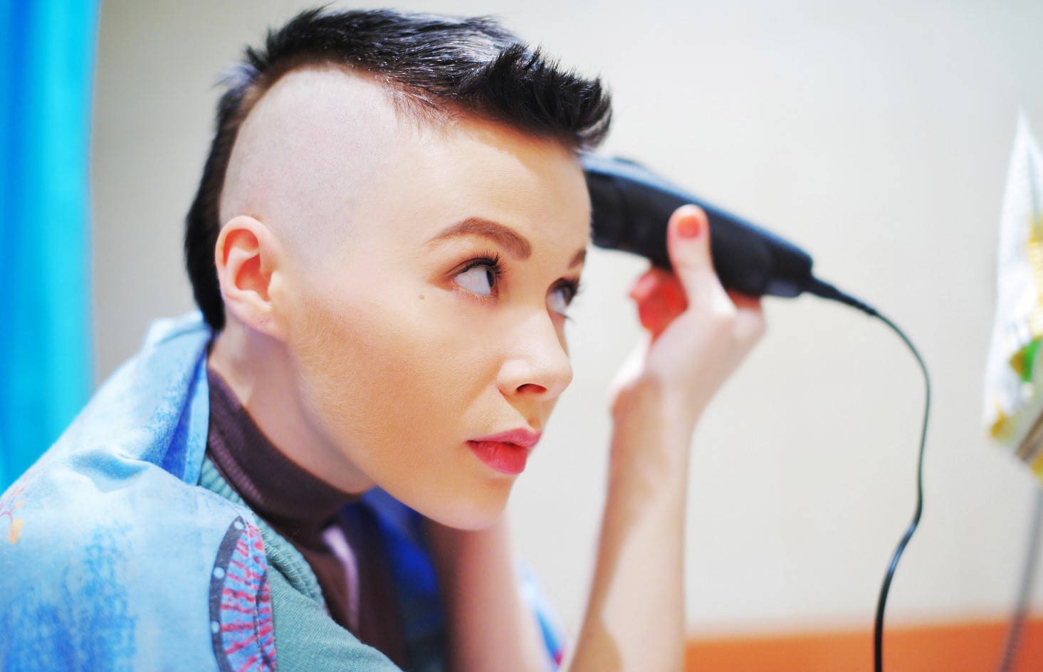 Short Hair with Shaved Side