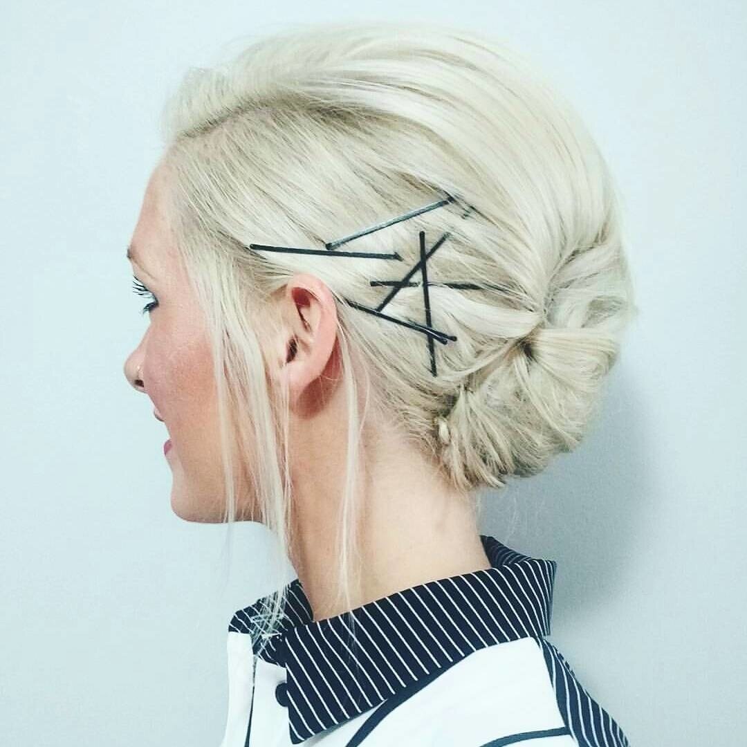 43 Chic Hairstyles That Look Even Better with Bobby Pins 2 French Twist with Bobby Pins