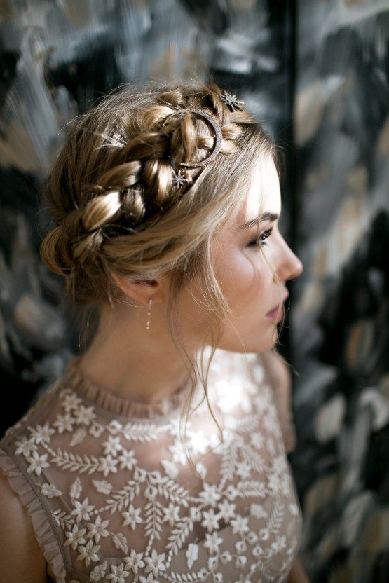 43 Chic Hairstyles That Look Even Better with Bobby Pins 11 Milkmaid Braid
