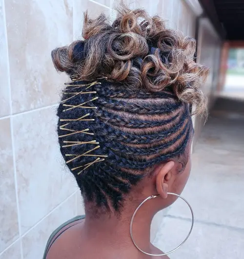 43 Chic Hairstyles That Look Even Better with Bobby Pins 37 Cornrows Accessorized with Bobby Pins