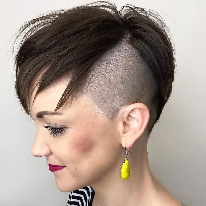 Pixie Cut with Shaved Sides
