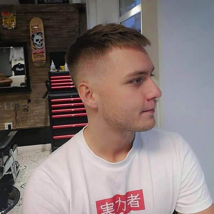  buzz cut With Layered Top