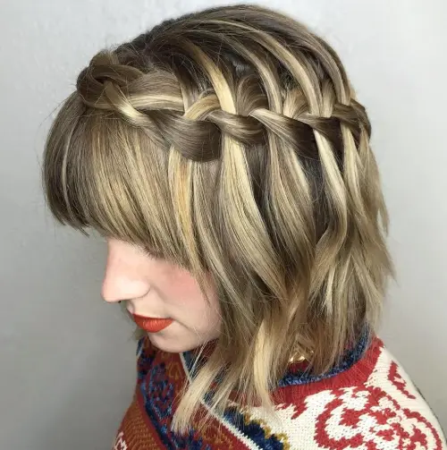 With Waterfall Braids
