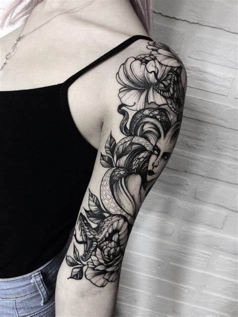 Floral Medusa Tattoo