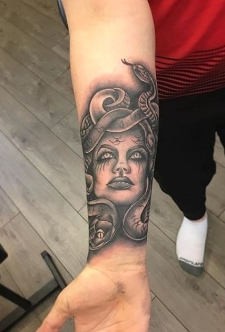 Medusa Wrist Tattoo