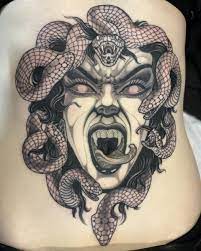 Tattoo of Angry Medusa