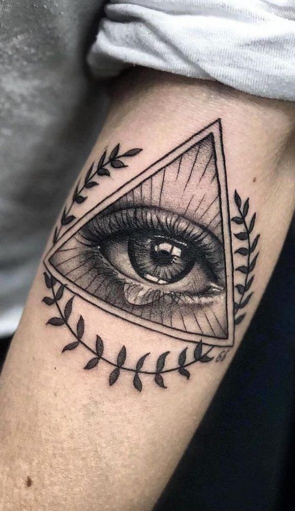 Illuminati Teardrop Tattoo