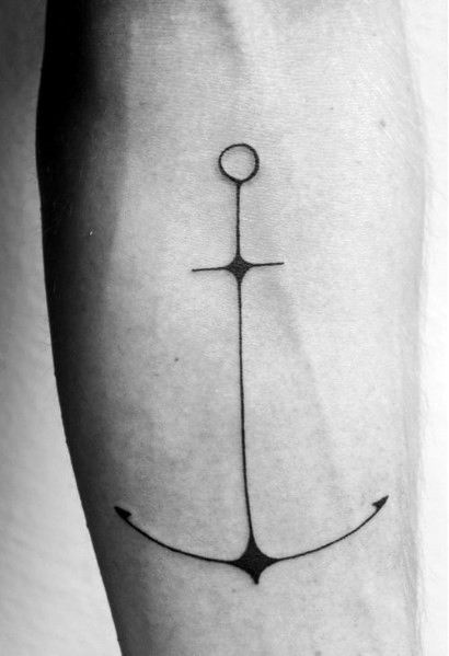 Minimalist Anchor Tattoo
